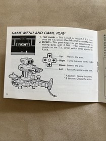 Gyromite Nintendo NES Original Game 1985 Instruction Manual Booklet Robot Series