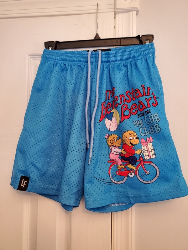 Lost Files Clothing Betenstain Bears Mesh Shorts Mens Small