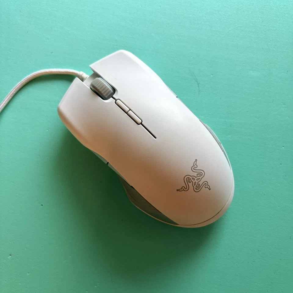 Razer Lancehead Tournament Edition Wired Optical Mouse Mercury White Tested RGB  - Image 3 of 3