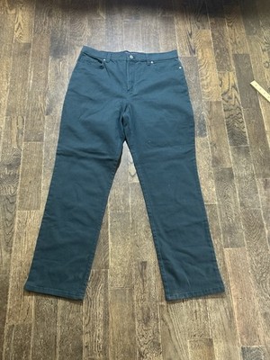 Gloria Vanderbilt Amanda green/blue Ladies Comfy Stretch Pants Women's Size 14