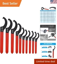 Durable 10-Piece High Carbon Steel Spanner Wrench Set for Car & Bike Repairs