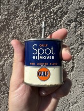 Gulf Lead Top Handy Oiler EARLY Gulf Petroleum Motor Oil Can Lighter Fluid Oil