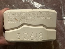 Scioto Ceramic Prod. Inc 1993 Stretching Rabbit S-2618 Ceramic Slip Mold Vintage