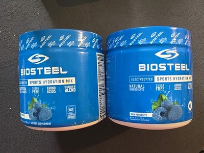2X BioSteel Hydration Mix Blue Raspberry Sugar Free 5 oz. 20 Servings