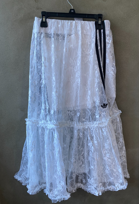 On Sale] adidas Originals Lace Skirt Women Lifestyle Dress White