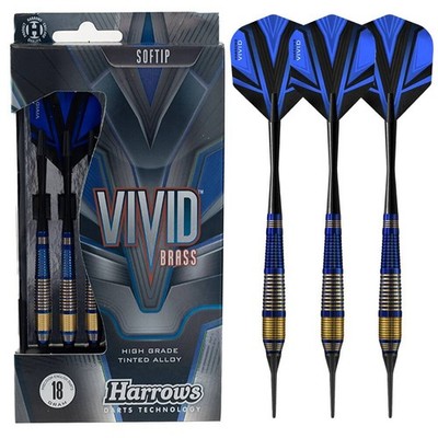 Dartpfeile Harrows 18g Vivid Softtip Soft Darts Softdart Set Blau