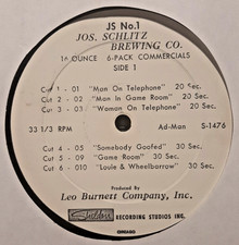 Lot of 2 Vintage Radio Advertising LPs - Jos....