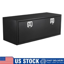 Black Steel Pickup Truck Bed Tool Box Waterproof Storage Tool Chest Organizer Black Steel Pickup Truck Bed Tool Box Waterproof Storage Tool Chest Organizer