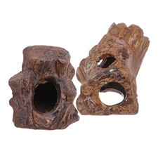 2 Pcs Shrimp Hides for Aquarium Cave Ceramic Hideout Ornaments Hiding