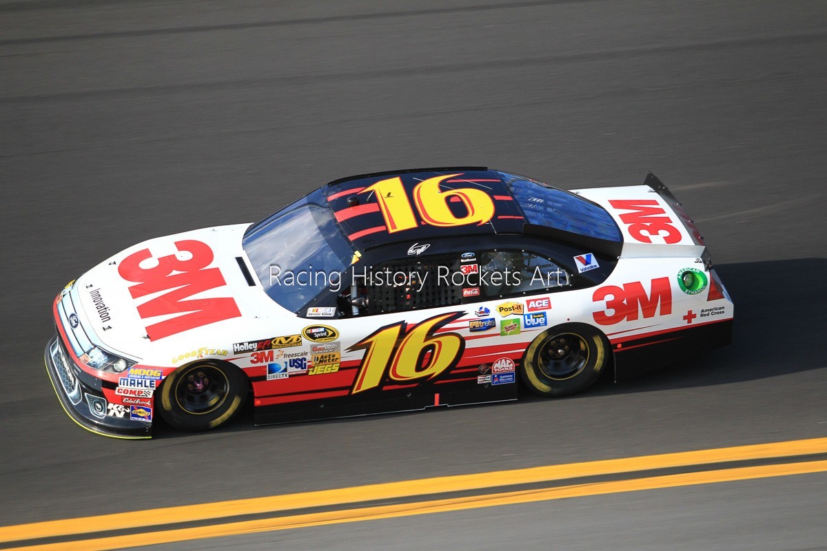 2012 Feb. Daytona 500 Greg Biffle Pit Road #16 Roush Fenway NASCAR Racing Ford