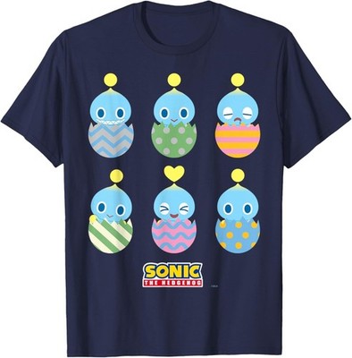 Sonic the Hedgehog Easter Chao Group Eggs T-Shirt