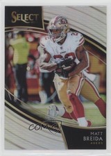 2018 Panini Select Field Level Silver Prizm Matt Breida #215 wd9