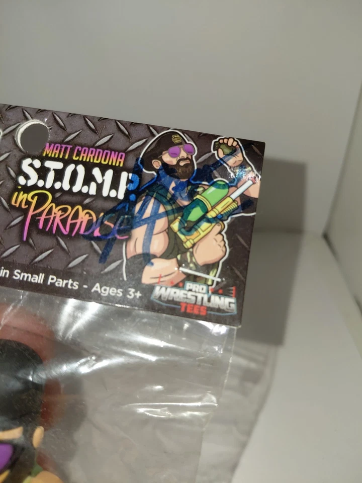 Micro Brawlers Matt Cardona STOMP In Paradise MWFP PWC Firmado  Foto 2 de 3