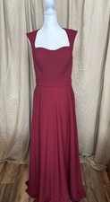 Allure Bridals Formal Dress 1601, Size 12, Burgundy
