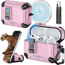 for Airpods Pro 3 Case 2025 with Phone Stand  Cleaning Kit,Compatible with Ma