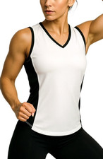 Head Moisture Wicking Workout Athletic Performance Women's Small Tank Top