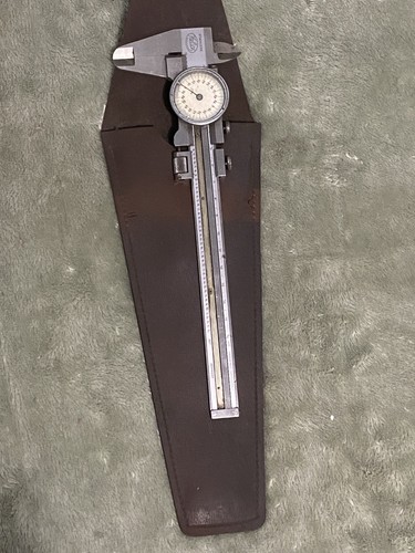RARE VTG. HELIOS Dial Calipers 6.5”  Fine Adj. Pre-1949 Germany W/ Original Case