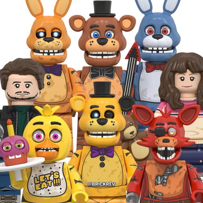 #ad #ad Custom Five Nights At Freddys Horror Animatronic Block – 8 FIGURE BUNDLE $29.97