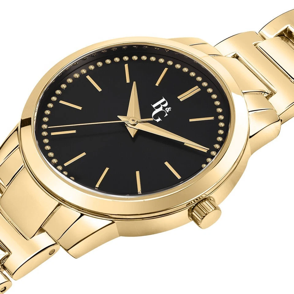 B&G Crystal – Orologio Donna Oro Nero Elegante (R3853303502) Foto 3 de 4