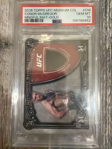 2016 Topps Museum Col. - Meaningful Mat. Relics Conor McGregor #MMR-CM Gold /35