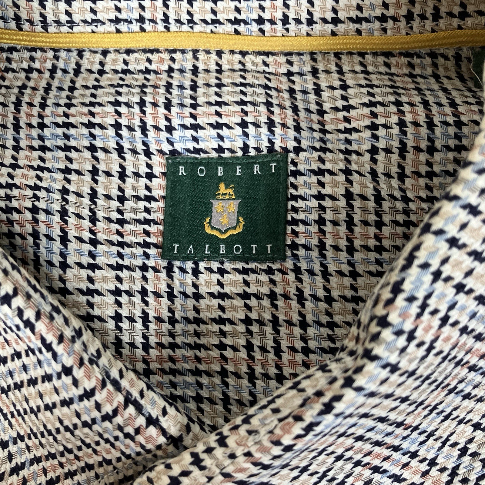 Robert Talbott 2XL Multicolor Houndstooth Pattern… - image 4