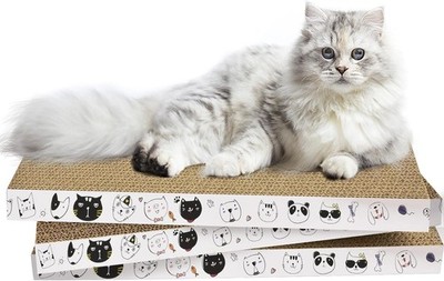 3 Pack Cardboard Cat Scratcher Refill Cat Scratch Pad Durable Cat Scratchers ...