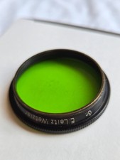 Original Leica Summitar Green Gr Filter E. Leitz Wetzlar Black