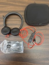 Poly Blackwire 3300 Series USB Wired On-Ear Headset Case Excellent