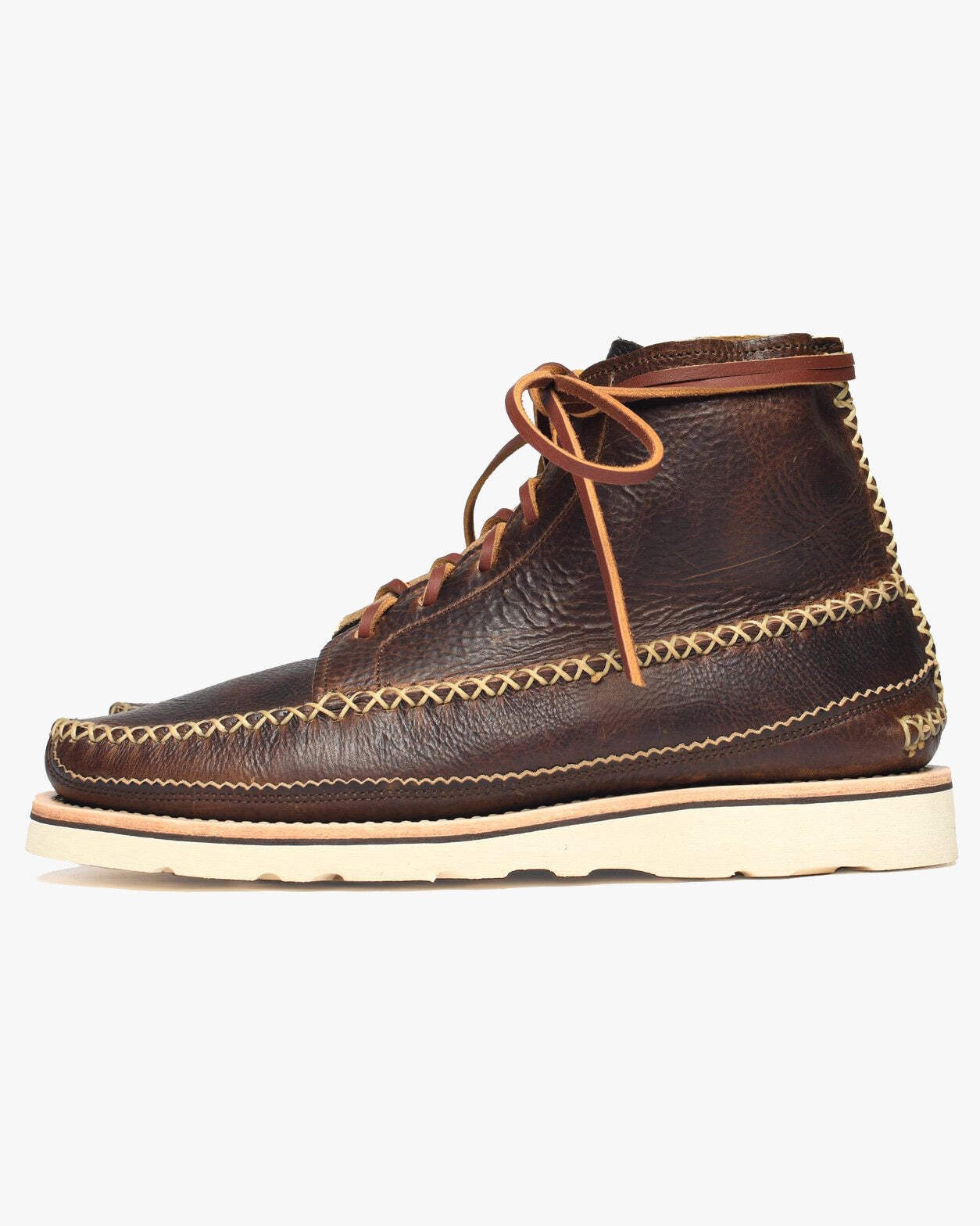 Yuketen All Handsewn Maine Guide 6 Eye DB Boots - CH Brown