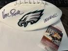 Vince Papale Signed Football inscription and accolades JSA