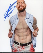 Aiden English Matthew Rehwoldt    Autographed  8x10 WWE TNA  Free Shipping #2