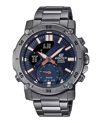 Casio Edifice ECB20DC-1A Bluetooth  Blue Gray Mens Watch