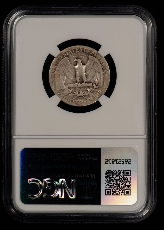 1942-D DDO 25c Washington Quarter Double Die Obv FS-101 - NGC VG 10 - SKU-X6020 - Image 3 of 4