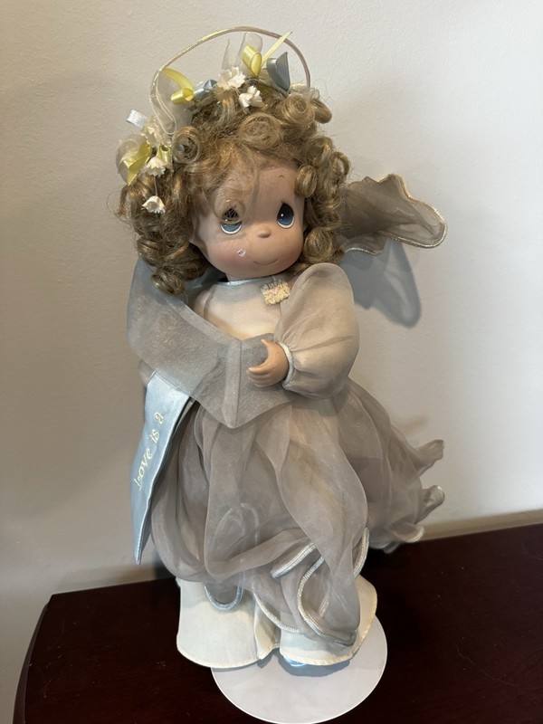 Vintage Precious Moments Angel Doll “Love Is…” 17” Vinyl Collectible with Wings