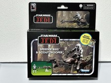 Star Wars Vintage Collection Speeder Bike Vehicle with Scout Trooper  Figure