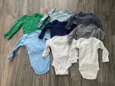 Baby Gender Neutral Longsleeve Bodysuits Carter's Size 12 months Lot of 8