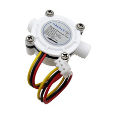 Sensor de flujo de agua de 1/4" interruptor de grado alimenticio efecto Hall medidor de flujo medidor de fluido conteo
