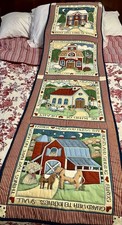 Quilted Wall Hanging Susan Winget Barn,School,Church, House Hand Sewn