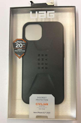 UAG Apple iPhone 13 Case Ultra-Thin Shock Absorbent Civilian Cover Black