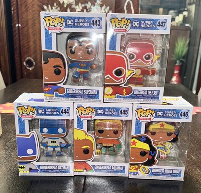 Funko Pop DC Gingerbread Superheroes Justice League Characters