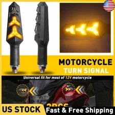2X Motorcycle LED Turn Signals Blinker Lights Arrow For Buell XB12Scg XB9R XB12R