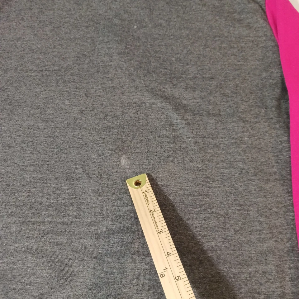 GW Sport Women's Pink & Gray Cotton Blend Full Zip Hoodie Jacket Size 2X - Image 3 of 4