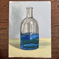 Original Still Life Painting: Acrylic on canvas paper 12"x16"