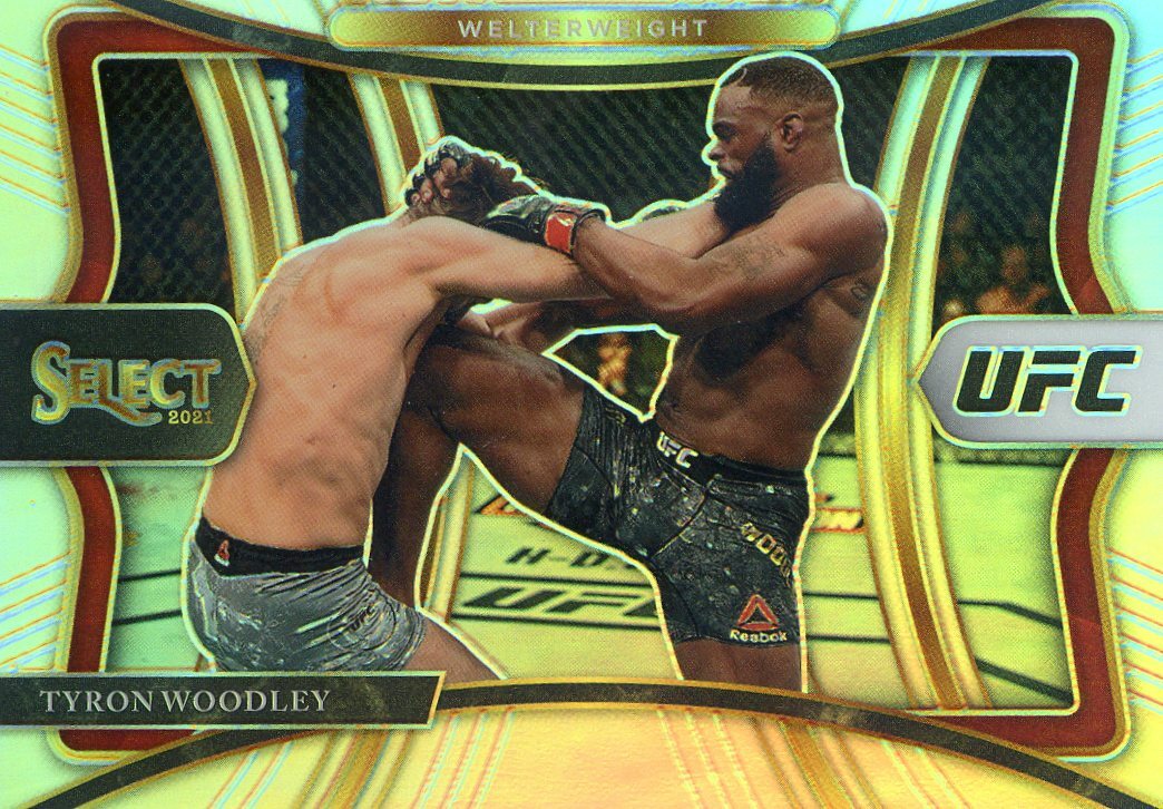 2021 PANINI SELECT UFC  SILVER PRIZM  TYRON WOODLEY NO. 123