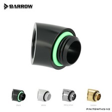 Barrow G1/4'' 45 Degree Water Cooling Adaptors Rotary Elbow Fitting TDWT45-V2