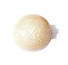 28mm Cream Crackle Ball Curtain Pole Finials Brand New B&Q RRP £ 18