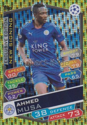 TOPPS Champions League 2016/17-S23 - Ahmed Musa - Exclusive Edition