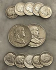 $2 Face 90% Silver 2 Franklin Half Dollar 10 Roosevelt Dime Choose How Many Lots