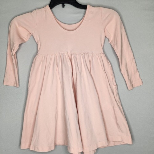 hanna andersson Toddler skater dress size 4 Pink with Pockets - Picture 4 of 8