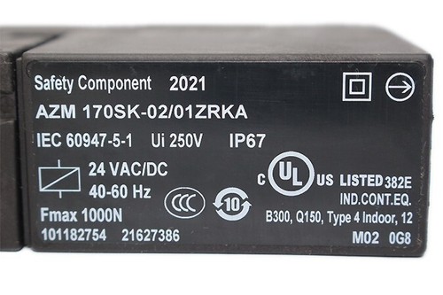 SCHMERSAL AZM 170SK-02/01ZRKA 24VAC/DC MAGNETVERRIEGELUNG 101182754 - Bild 2 von 7